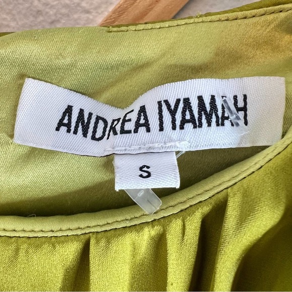 Andrea Iyamah Raffle Pleated Satin Formal Dress - Picture 11 of 13